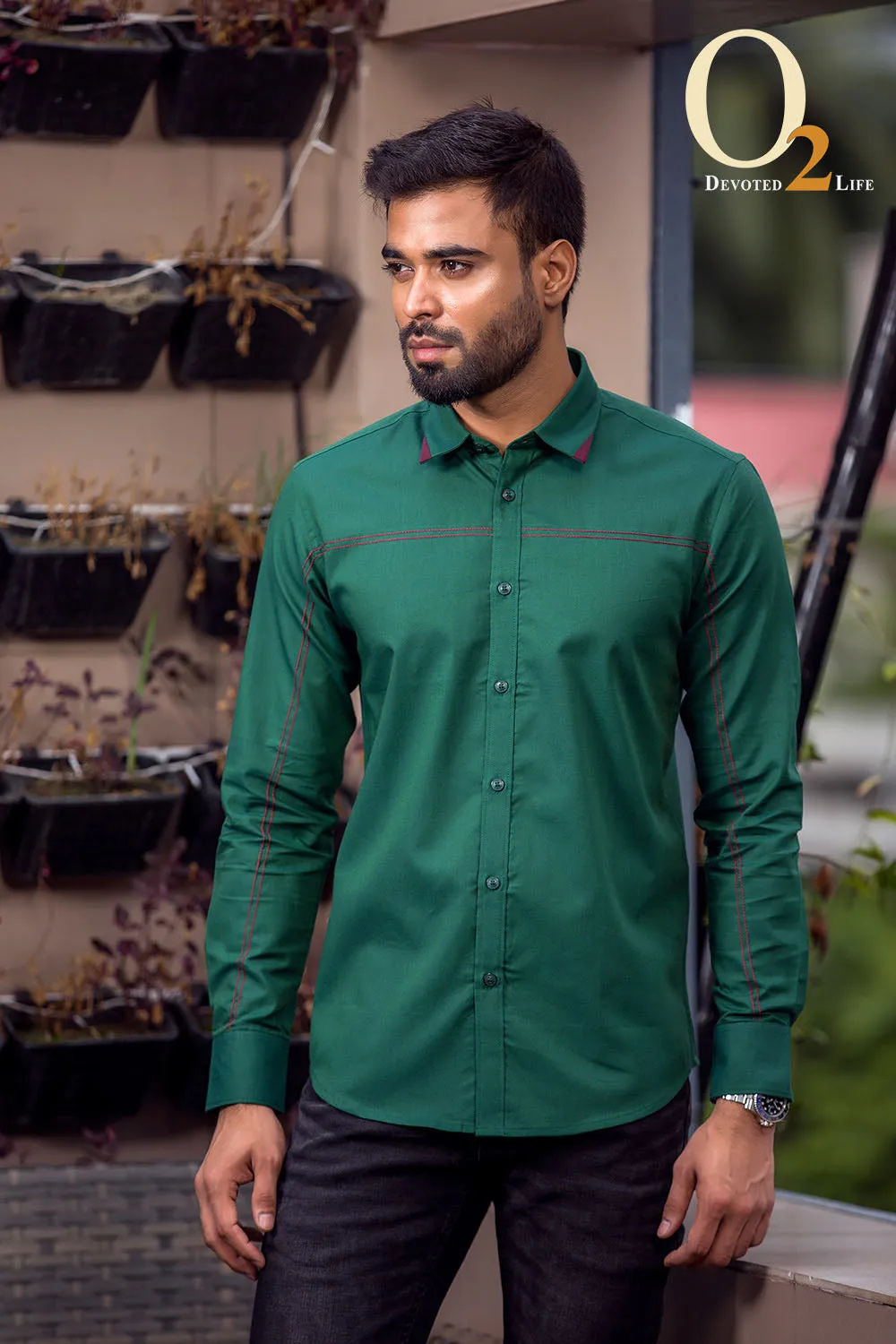 Blue Cotton Shirt