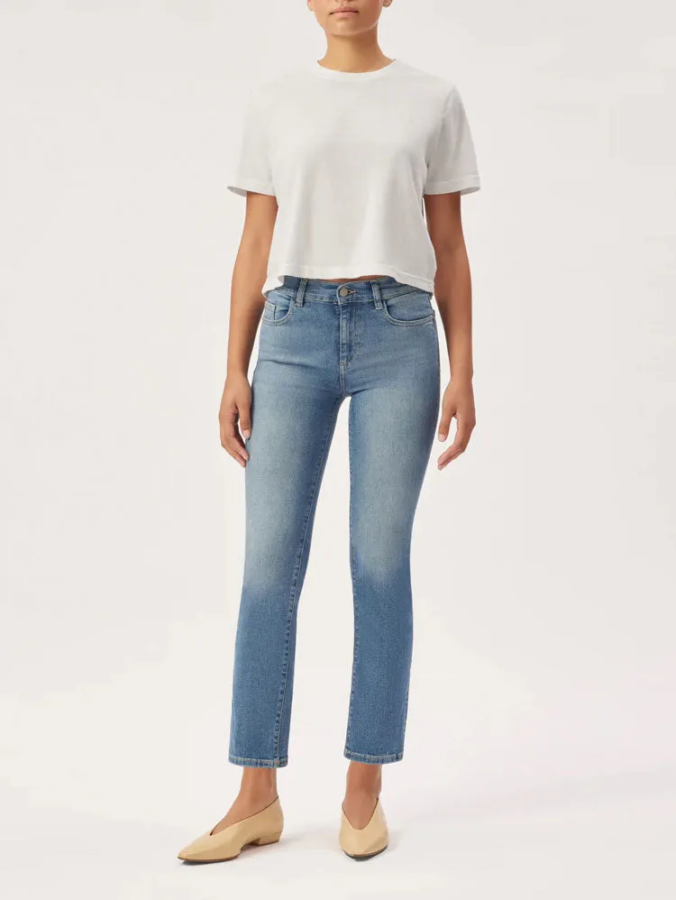 DL1961 Mara Straight Ankle Jeans Airway