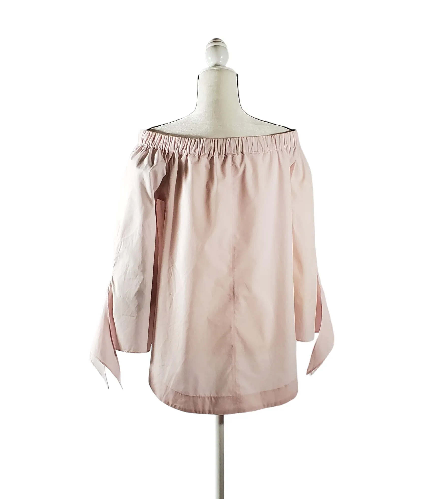 Free People Off The Shoulder Pink Cotton Top SP