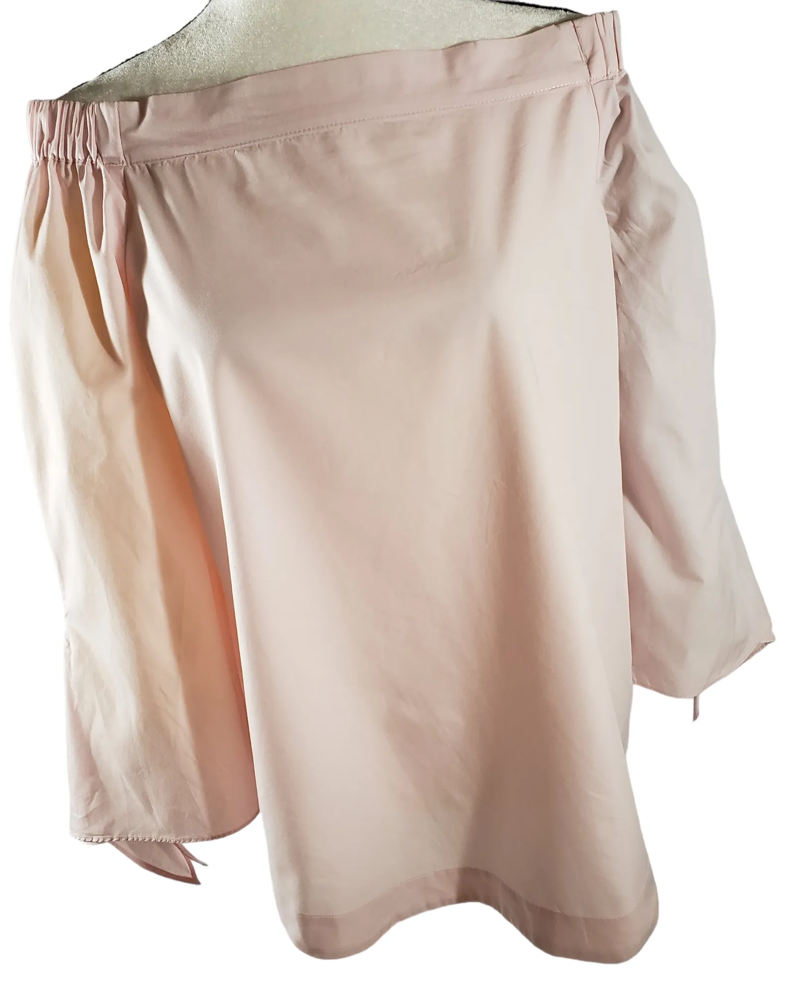 Free People Off The Shoulder Pink Cotton Top SP