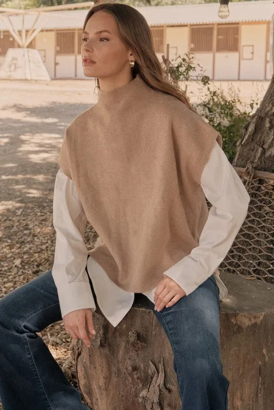 Ribbed knit Short Dolman Sleeves Top