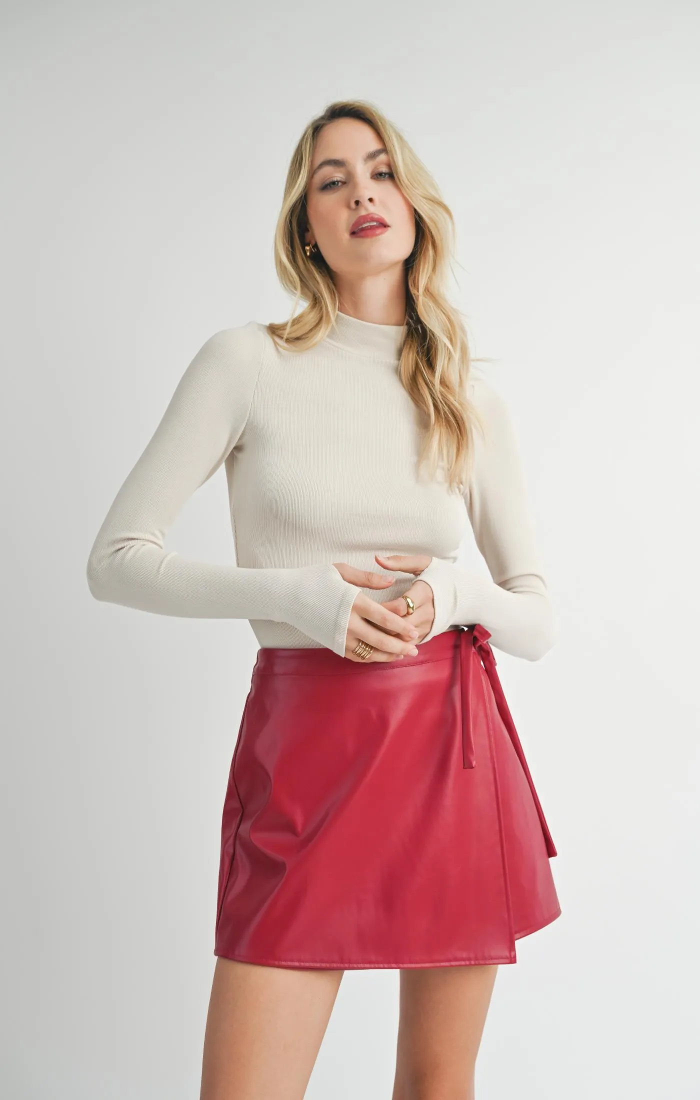 Ronan Mock Neck Knit Top